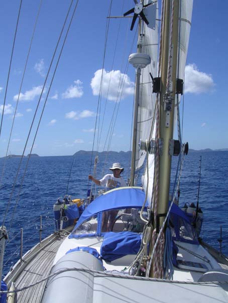 BVI, going upwind